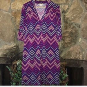 💜BANANA REPUBLIC 💜CHEVRON PRINTED DRESS💜
